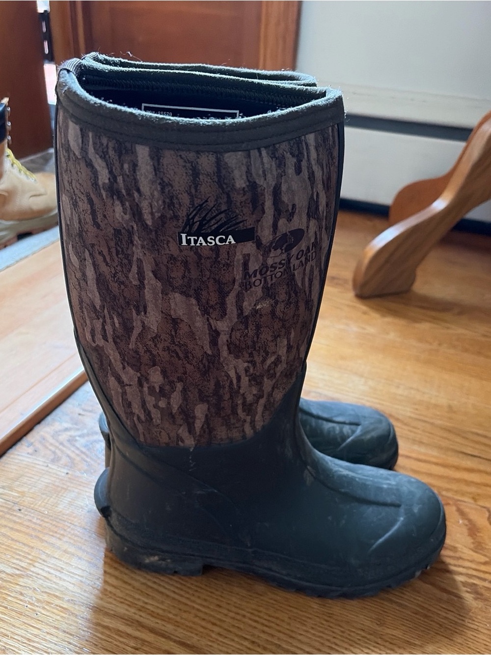 Itasca women’s Brown/Black Mossy Oak Camo Waterproof Rain & Snow Boots